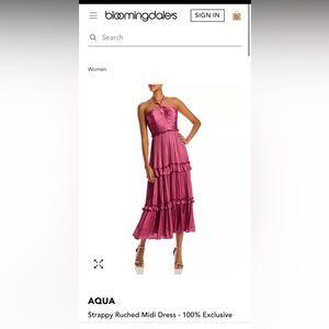 Strappy Ruched Midi Dress - 100% Exclusive